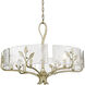 Calla 6 Light 27.75 inch White Gold Chandelier Ceiling Light